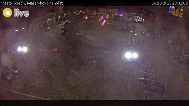 Město Kojetín - Masarykovo náměstí - 28.10.2025 v 23:02 Město Kojetín - Masarykovo náměstí - 28.10.2025 v 23:02