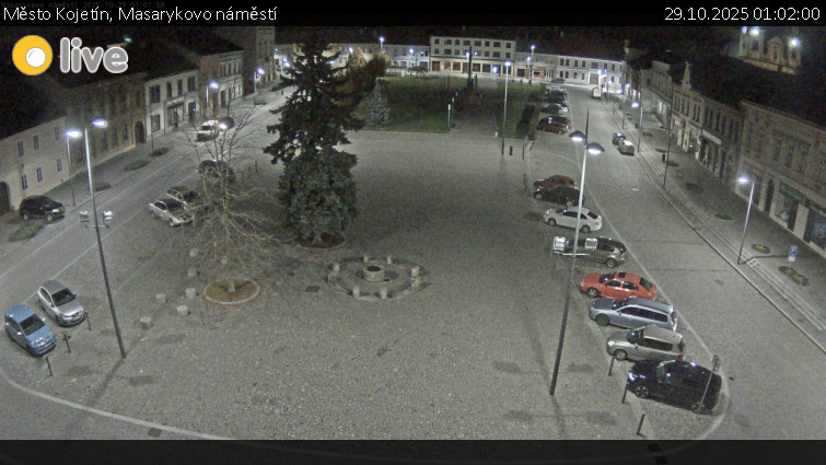 Město Kojetín - Masarykovo náměstí - 29.10.2025 v 01:02 Město Kojetín - Masarykovo náměstí - 29.10.2025 v 01:02