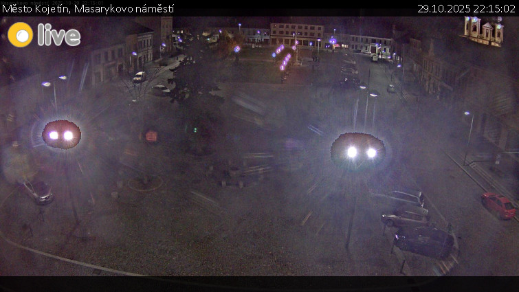 Město Kojetín - Masarykovo náměstí - 29.10.2025 v 22:15 Město Kojetín - Masarykovo náměstí - 29.10.2025 v 22:15