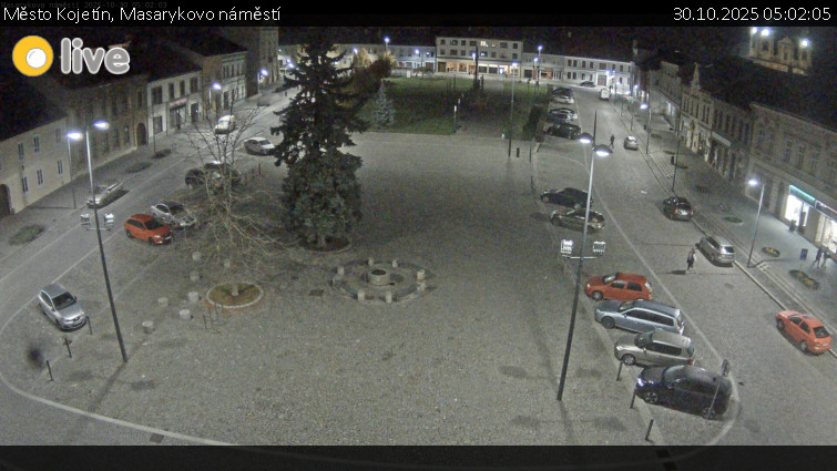 Město Kojetín - Masarykovo náměstí - 30.10.2025 v 05:02 Město Kojetín - Masarykovo náměstí - 30.10.2025 v 05:02