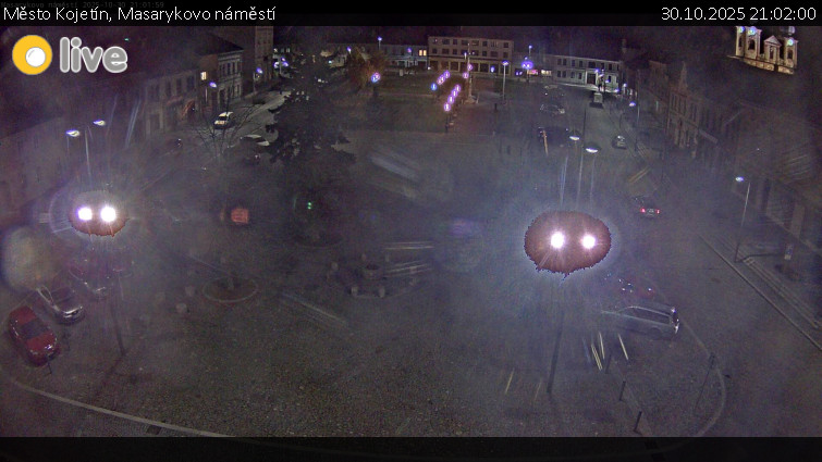 Město Kojetín - Masarykovo náměstí - 30.10.2025 v 21:02 Město Kojetín - Masarykovo náměstí - 30.10.2025 v 21:02