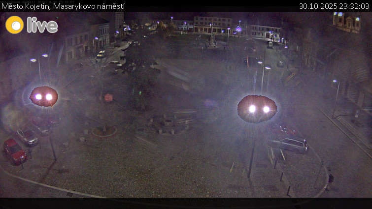 Město Kojetín - Masarykovo náměstí - 30.10.2025 v 23:32 Město Kojetín - Masarykovo náměstí - 30.10.2025 v 23:32