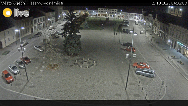 Město Kojetín - Masarykovo náměstí - 31.10.2025 v 04:32 Město Kojetín - Masarykovo náměstí - 31.10.2025 v 04:32