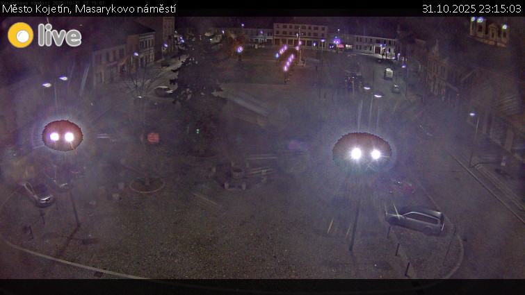 Město Kojetín - Masarykovo náměstí - 31.10.2025 v 23:15 Město Kojetín - Masarykovo náměstí - 31.10.2025 v 23:15