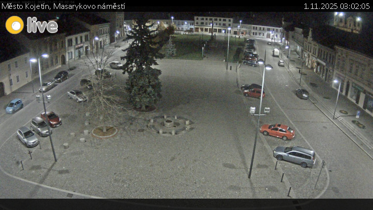 Město Kojetín - Masarykovo náměstí - 1.11.2025 v 03:02 Město Kojetín - Masarykovo náměstí - 1.11.2025 v 03:02