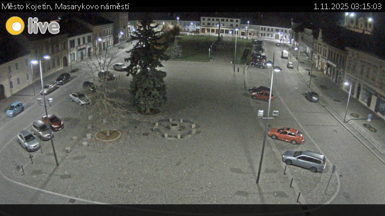 Město Kojetín - Masarykovo náměstí - 1.11.2025 v 03:15 Město Kojetín - Masarykovo náměstí - 1.11.2025 v 03:15