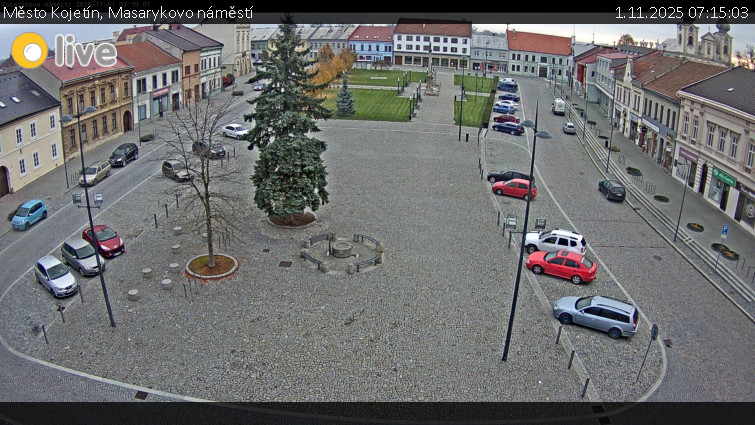 Město Kojetín - Masarykovo náměstí - 1.11.2025 v 07:15 Město Kojetín - Masarykovo náměstí - 1.11.2025 v 07:15