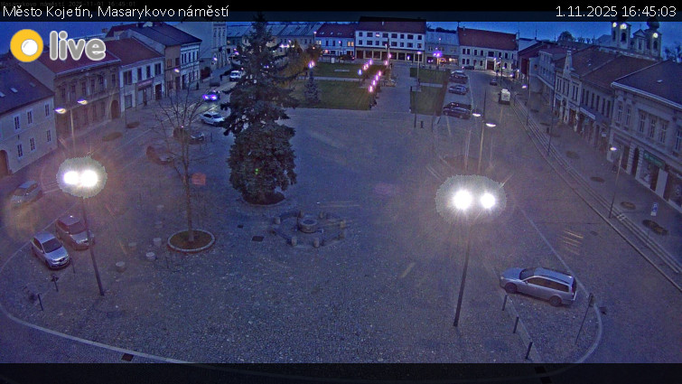 Město Kojetín - Masarykovo náměstí - 1.11.2025 v 16:45 Město Kojetín - Masarykovo náměstí - 1.11.2025 v 16:45