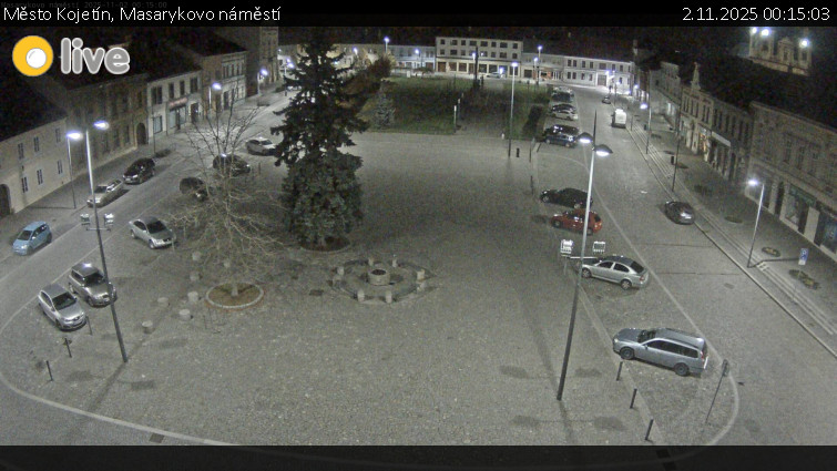 Město Kojetín - Masarykovo náměstí - 2.11.2025 v 00:15 Město Kojetín - Masarykovo náměstí - 2.11.2025 v 00:15