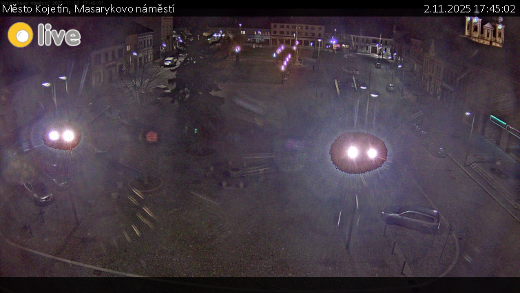 Město Kojetín - Masarykovo náměstí - 2.11.2025 v 17:45 Město Kojetín - Masarykovo náměstí - 2.11.2025 v 17:45
