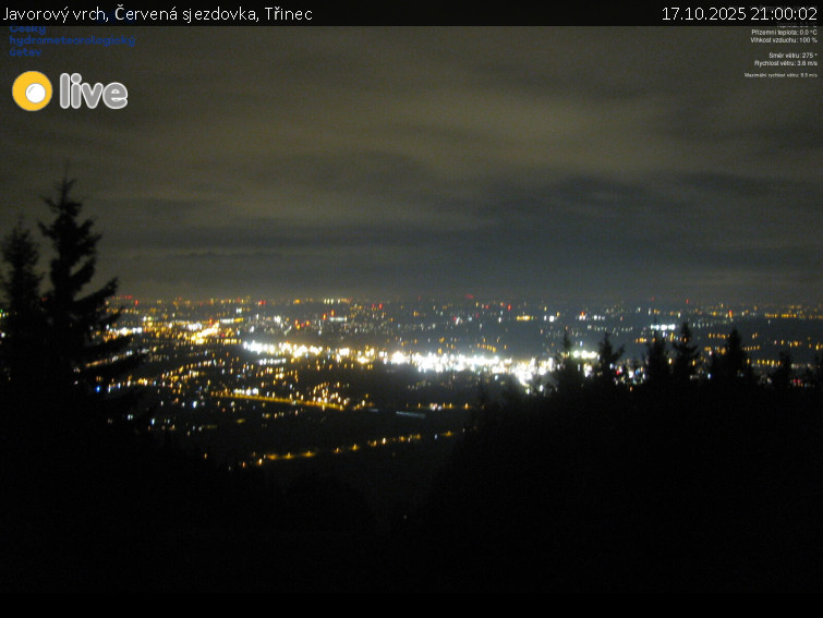 Javorový vrch - Červená sjezdovka, Třinec - 17.10.2025 v 21:00 Javorový vrch - Červená sjezdovka, Třinec - 17.10.2025 v 21:00