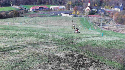 Horní část sjezdovky skiareálu Hlubočky