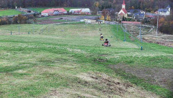 Horní část sjezdovky skiareálu Hlubočky