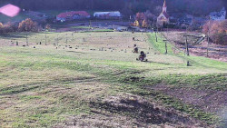 Horní část sjezdovky skiareálu Hlubočky