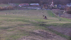 Horní část sjezdovky skiareálu Hlubočky