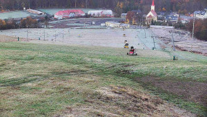 Skiareál Hlubočky - Horní část sjezdovky skiareálu Hlubočky - 31.10.2025 v 06:40 Skiareál Hlubočky - Horní část sjezdovky skiareálu Hlubočky - 31.10.2025 v 06:40
