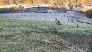 Skiareál Hlubočky - Horní část sjezdovky skiareálu Hlubočky - 31.10.2025 v 07:45 Skiareál Hlubočky - Horní část sjezdovky skiareálu Hlubočky - 31.10.2025 v 07:45
