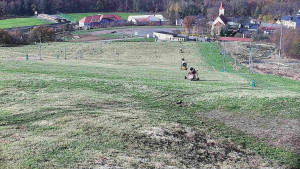 Skiareál Hlubočky - Horní část sjezdovky skiareálu Hlubočky - 31.10.2025 v 11:10 Skiareál Hlubočky - Horní část sjezdovky skiareálu Hlubočky - 31.10.2025 v 11:10