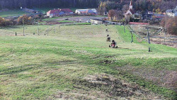 Horní část sjezdovky skiareálu Hlubočky