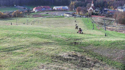 Horní část sjezdovky skiareálu Hlubočky