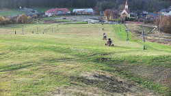 Horní část sjezdovky skiareálu Hlubočky