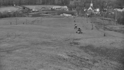 Horní část sjezdovky skiareálu Hlubočky