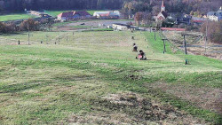 Horní část sjezdovky skiareálu Hlubočky