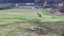 Horní část sjezdovky skiareálu Hlubočky