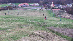 Horní část sjezdovky skiareálu Hlubočky