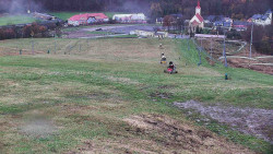 Horní část sjezdovky skiareálu Hlubočky