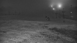 Horní část sjezdovky skiareálu Hlubočky