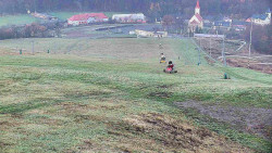 Horní část sjezdovky skiareálu Hlubočky