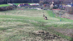 Horní část sjezdovky skiareálu Hlubočky