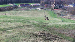 Horní část sjezdovky skiareálu Hlubočky