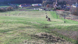 Horní část sjezdovky skiareálu Hlubočky