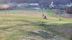 Horní část sjezdovky skiareálu Hlubočky