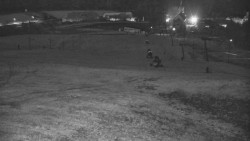 Horní část sjezdovky skiareálu Hlubočky