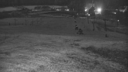 Horní část sjezdovky skiareálu Hlubočky