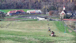 Horní část sjezdovky skiareálu Hlubočky
