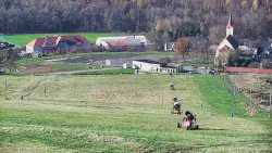 Horní část sjezdovky skiareálu Hlubočky