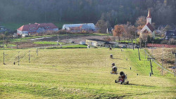 Horní část sjezdovky skiareálu Hlubočky
