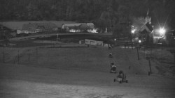 Horní část sjezdovky skiareálu Hlubočky