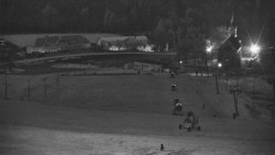 Horní část sjezdovky skiareálu Hlubočky