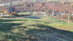 Horní část sjezdovky skiareálu Hlubočky