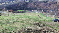 Horní část sjezdovky skiareálu Hlubočky