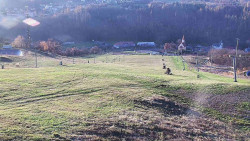 Horní část sjezdovky skiareálu Hlubočky