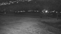 Horní část sjezdovky skiareálu Hlubočky