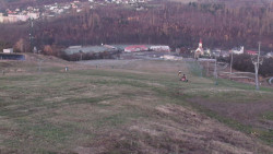 Horní část sjezdovky skiareálu Hlubočky