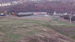 Horní část sjezdovky skiareálu Hlubočky