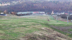 Horní část sjezdovky skiareálu Hlubočky